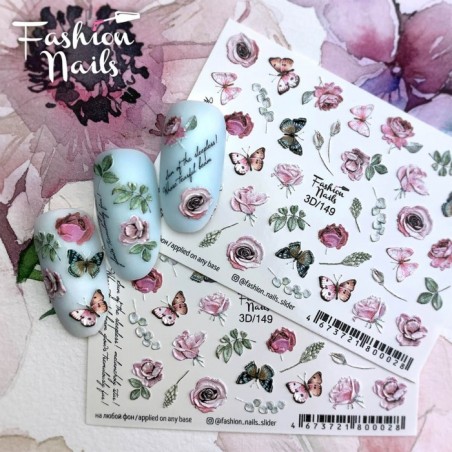 Fashion Nails water decal 3D-149 Fashion Nails water decal 3D-149