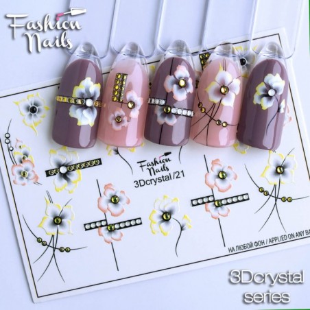 Fashion Nails water decal crystal 3D-21 Fashion Nails water decal crystal 3D-21