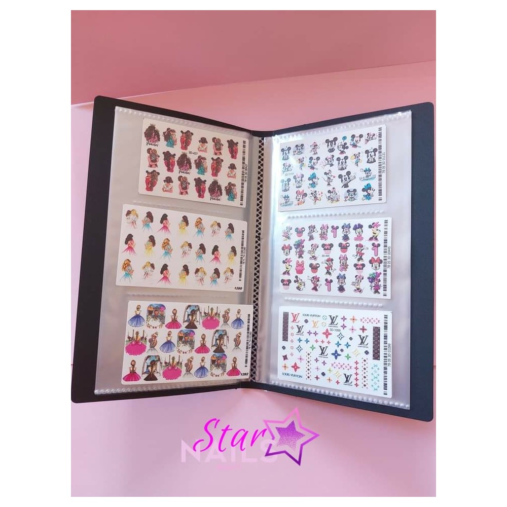Album con 120 celle  - i water decals NON sono compresi.