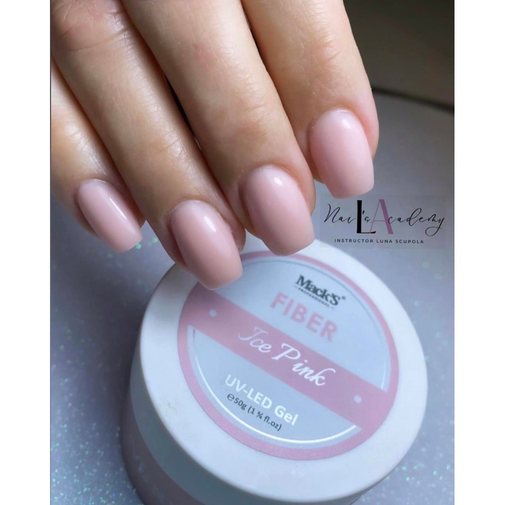 FIBER GEL ICE PINK Mack’s PROFESSIONAL 50 gr