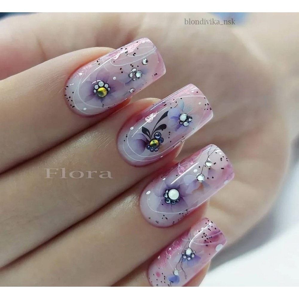 Fashion Nails water decal crystal 3D-50