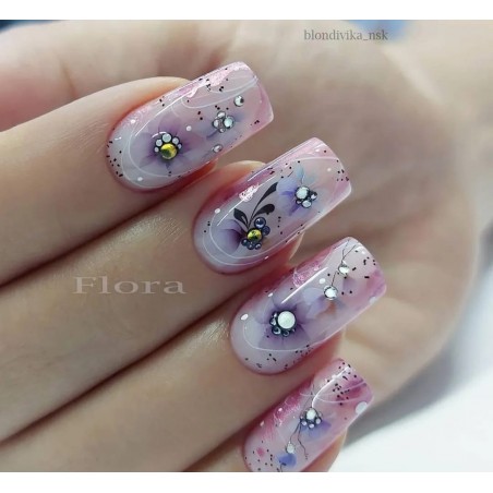 Fashion Nails water decal crystal 3D-50