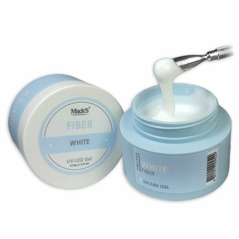 FIBER GEL WHITE Mack’s PROFESSIONAL 50 gr