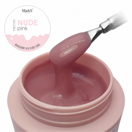 BUILDER GEL NUDE PINK Mack’s PROFESSIONAL 50 gr BUILDER GEL NUDE PINK Mack’s PROFESSIONAL 50 gr