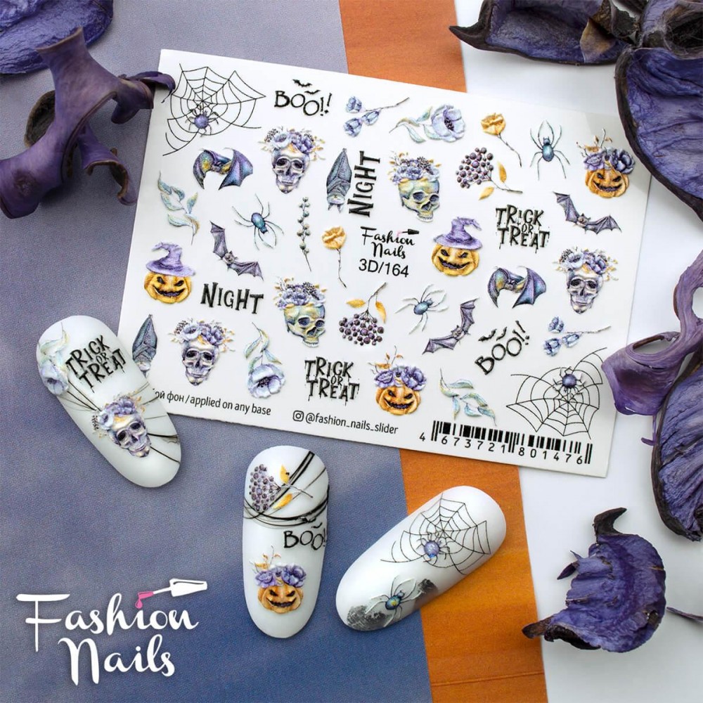 Fashion Nails water decal 3D-164