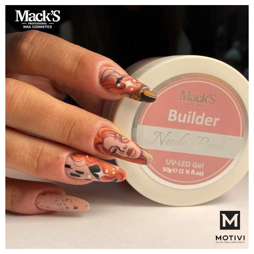 BUILDER GEL NUDE PINK Mack’s PROFESSIONAL 50 gr