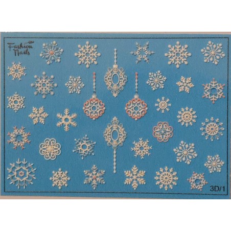 Fashion Nails water decal Crystal 3D-1 Fashion Nails water decal Crystal 3D-1