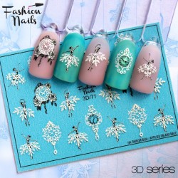 Fashion Nails water decal 3D-71