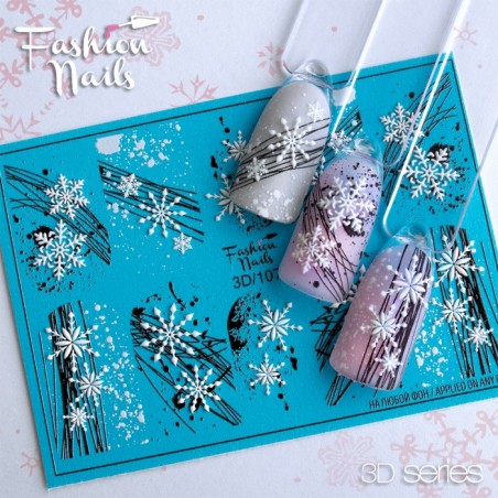 Fashion Nails water decal 3D-107 Fashion Nails water decal 3D-107