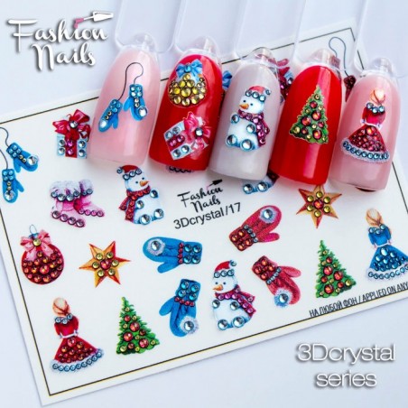 Fashion Nails water decal crystal 3D-17 Fashion Nails water decal crystal 3D-17