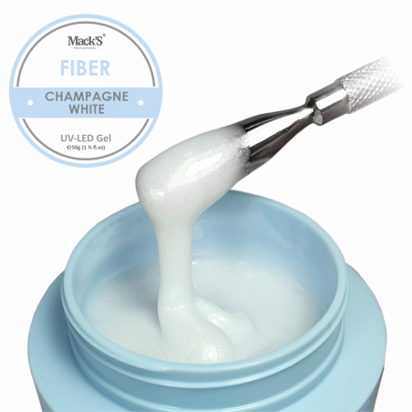FIBER GEL CHAMPAGNE WHITE Mack’s PROFESSIONAL 50 gr FIBER GEL CHAMPAGNE WHITE Mack’s PROFESSIONAL 50 gr