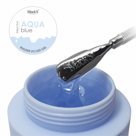 BUILDER GEL AQUA BLUE Mack’s PROFESSIONAL 50 gr - CLEAR