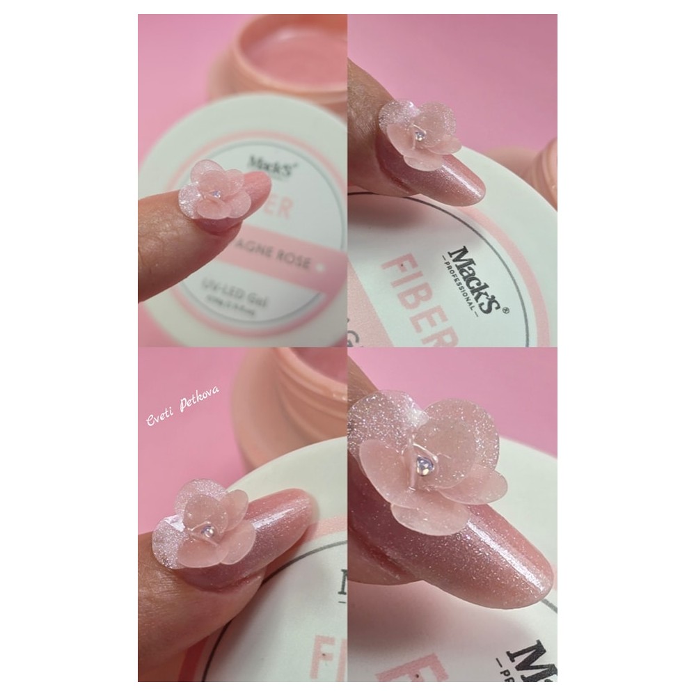 FIBER GEL CHAMPAGNE ROSE Mack’s PROFESSIONAL 50 gr