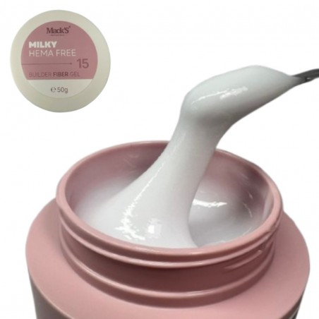 FIBER GEL MILKY Mack’s PROFESSIONAL 50 gr HEMA FREE FIBER GEL MILKY Mack’s PROFESSIONAL 50 gr HEMA FREE