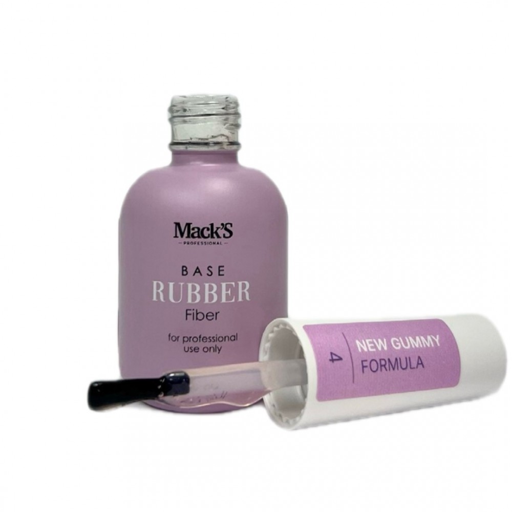 Rubber Base Fiber Clear Mack's Professional 15 ML