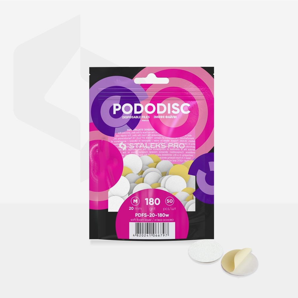 Ricambi STALEKS Podo Disc M Expert ( 50 pezzi) Grana 180