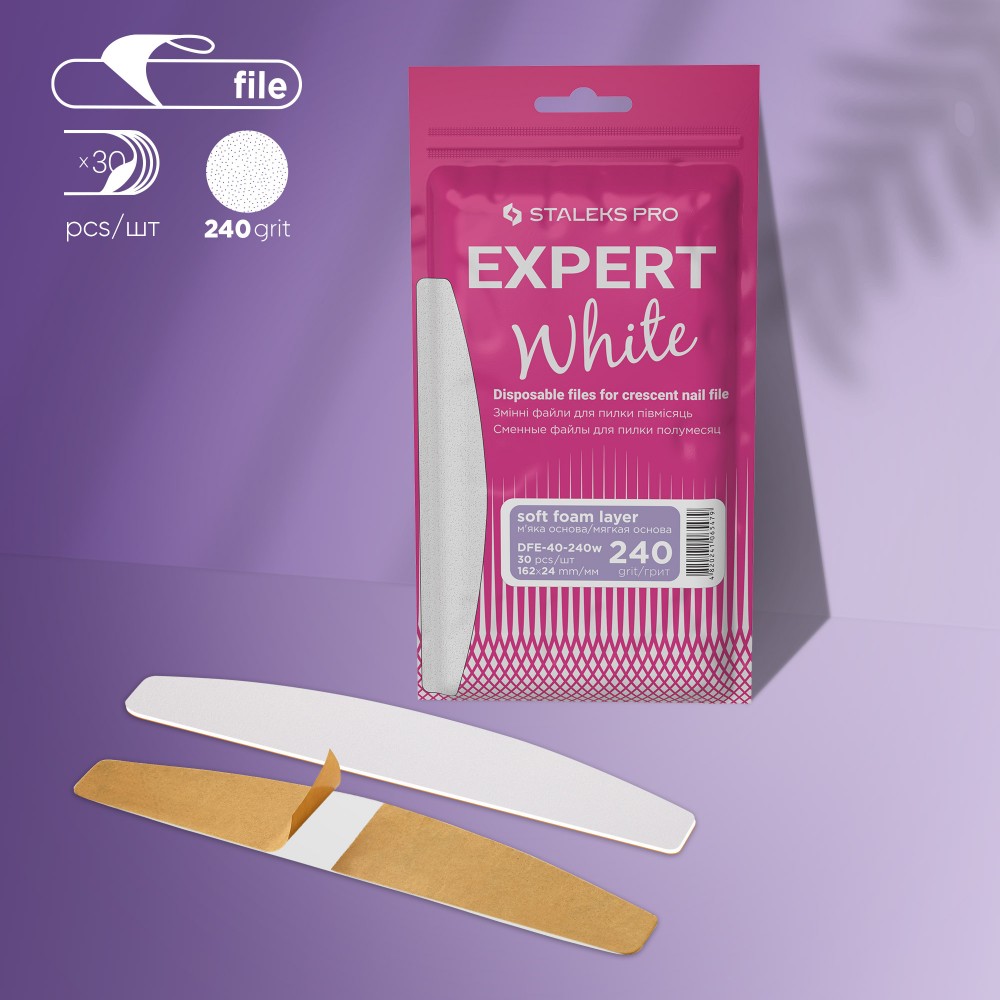 Ricambi per lima mezzaluna STALEKS EXPERT 40 ( 30 pezzi) Grana 240
