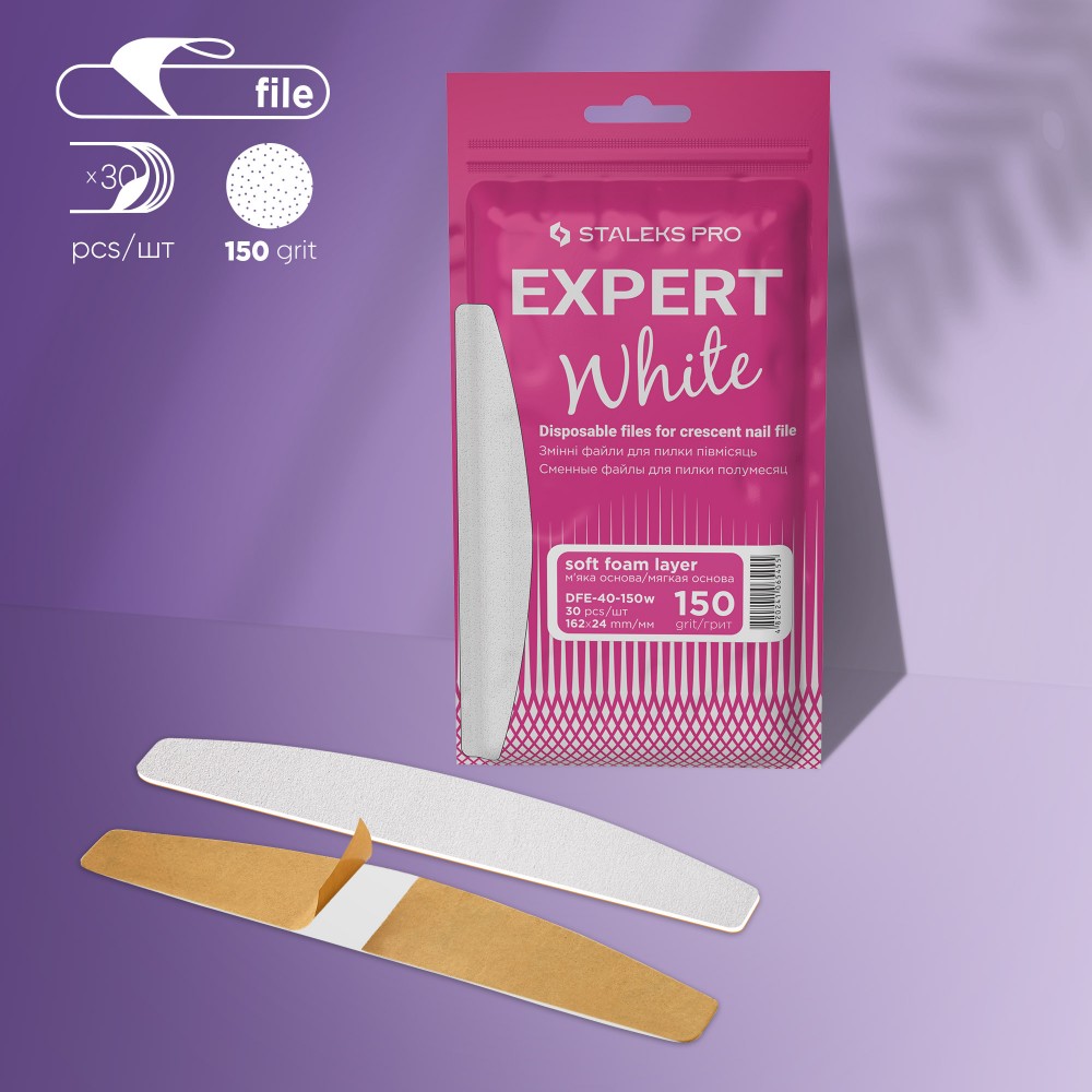 Ricambi per lima mezzaluna STALEKS EXPERT 40 ( 30 pezzi) Grana 150