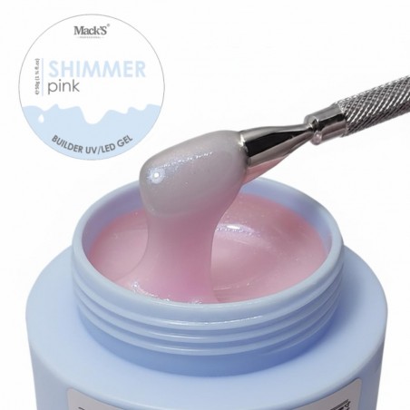 PREMIUM BUILDER GEL SHIMMER PINK Mack’s PROFESSIONAL 50 gr