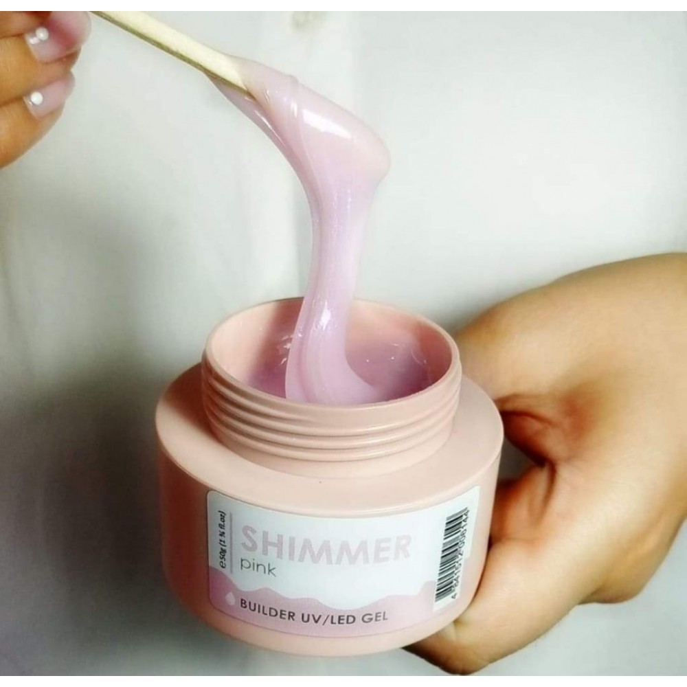 PREMIUM BUILDER GEL SHIMMER PINK Mack’s PROFESSIONAL 50 gr