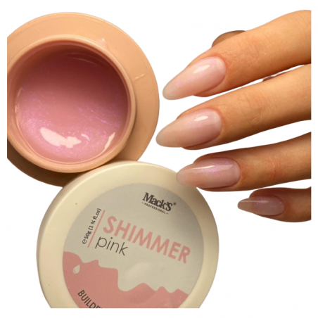 PREMIUM BUILDER GEL SHIMMER PINK Mack’s PROFESSIONAL 50 gr