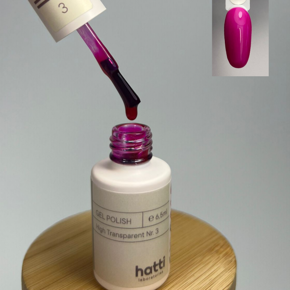 Hatti Transparent Glass Gel Polish 3