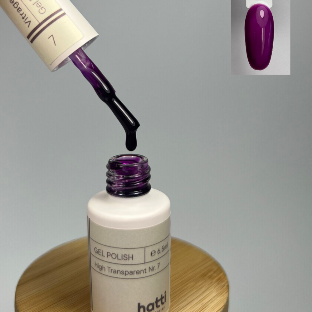 Hatti Transparent Glass Gel Polish 7