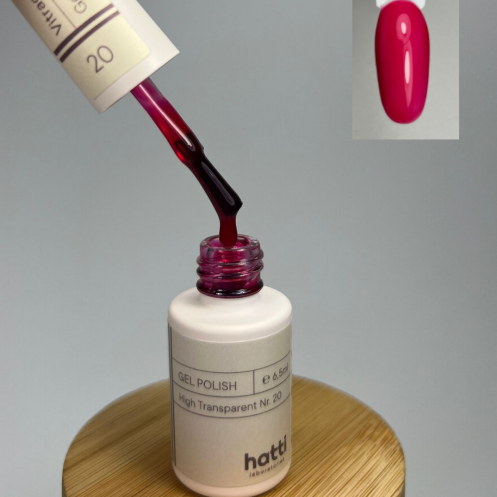 Hatti Transparent Glass Gel Polish 20