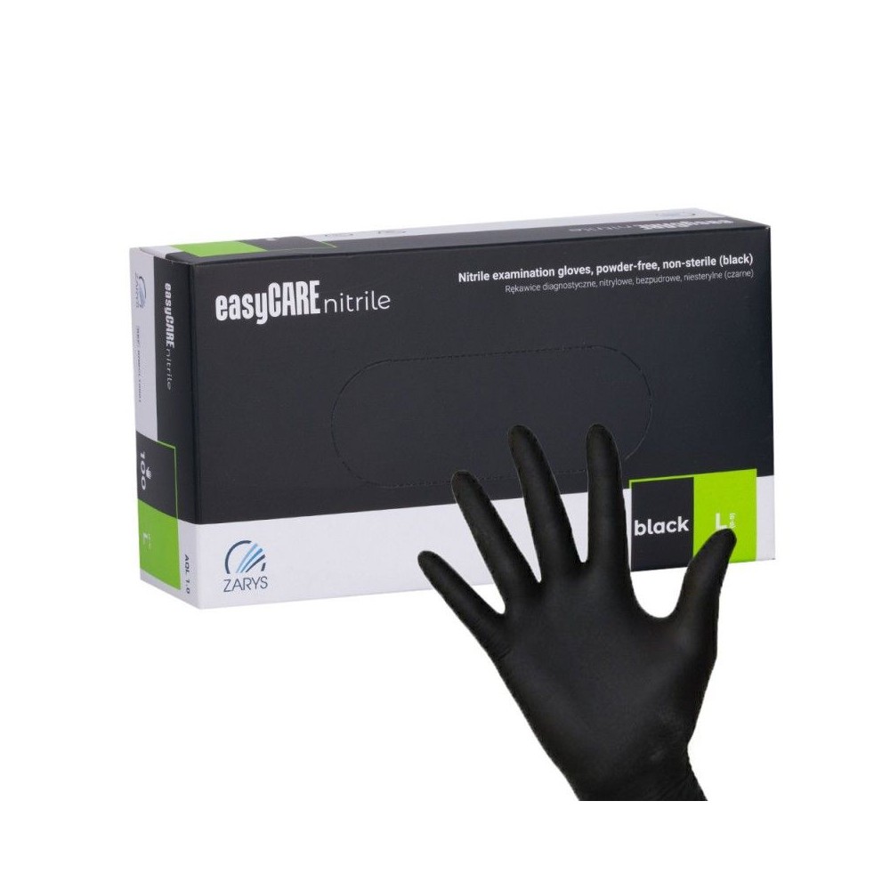 Guanti in nitrile senza polvere Mack's Professional - L Black