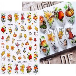 Sticker Adesivo Unghie per Nail Art - Autunno 165