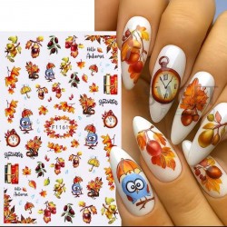 Sticker Adesivo Unghie per Nail Art - Autunno 161