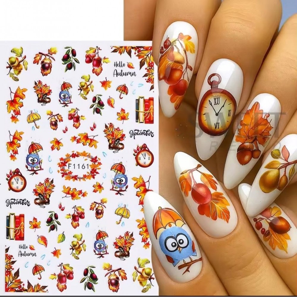 Sticker Adesivo Unghie per Nail Art - Autunno 161