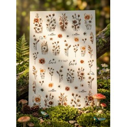 Sticker Adesivo Unghie per Nail Art - Autunno 167