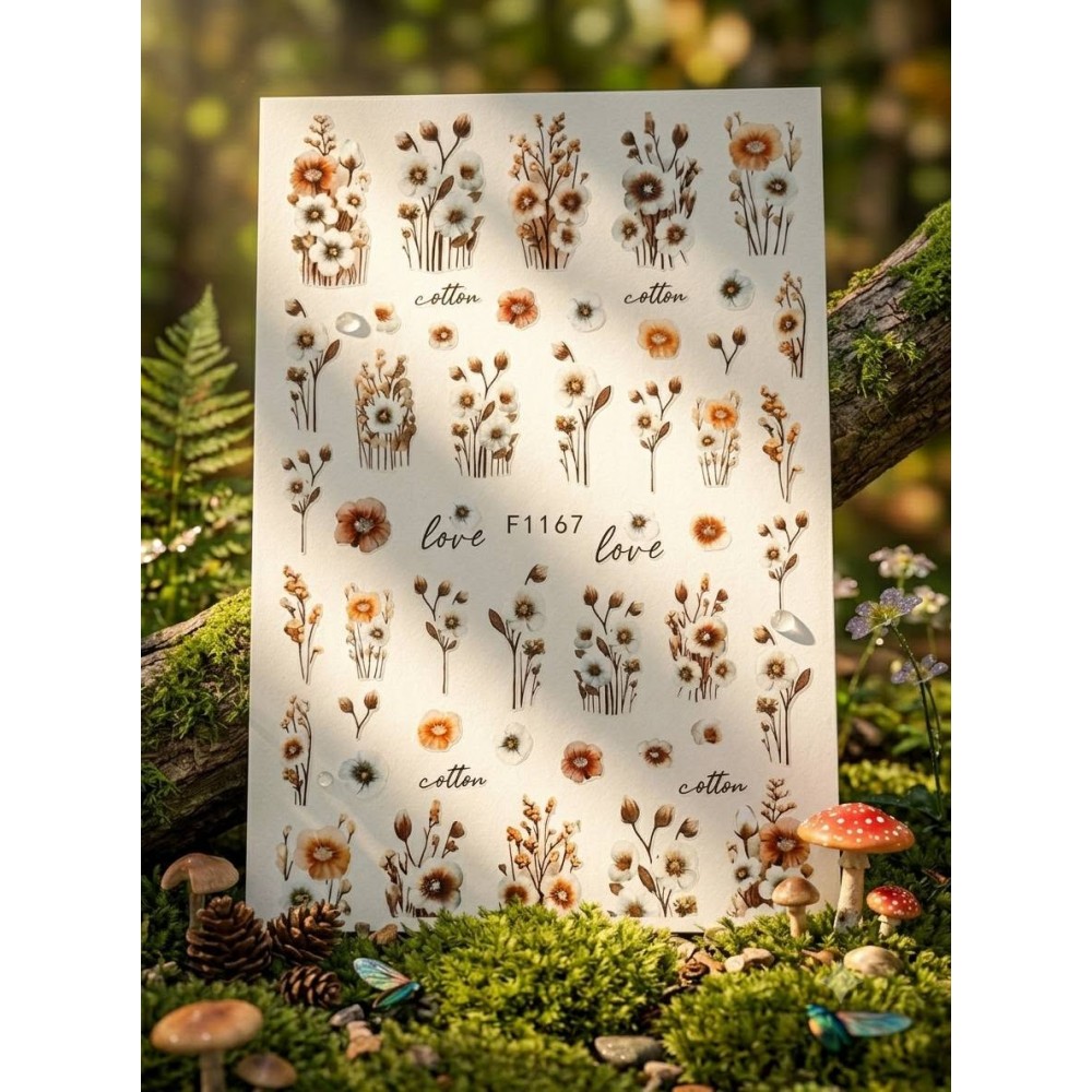 Sticker Adesivo Unghie per Nail Art - Autunno 167