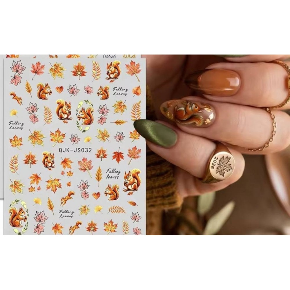 Sticker Adesivo Unghie per Nail Art - Autunno 032
