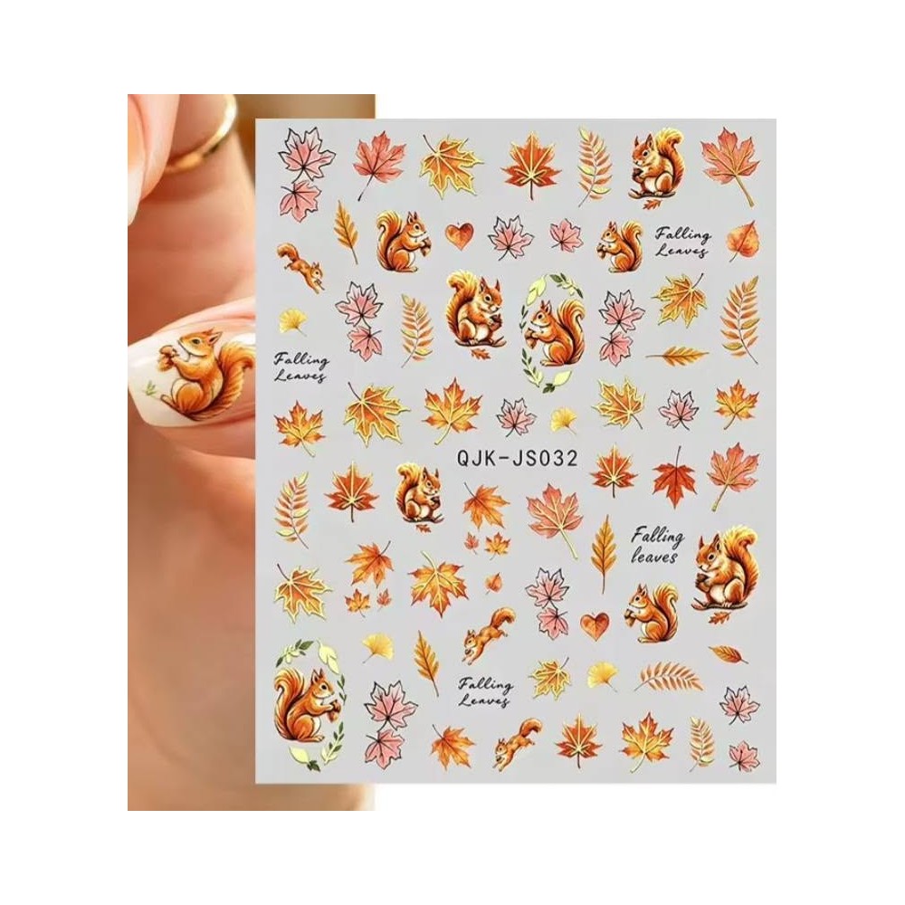 Sticker Adesivo Unghie per Nail Art - Autunno 032