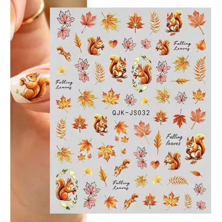 Sticker Adesivo Unghie per Nail Art - Autunno 032
