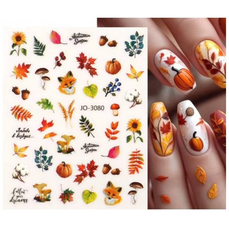 Sticker Adesivo Unghie per Nail Art - Autunno 3080