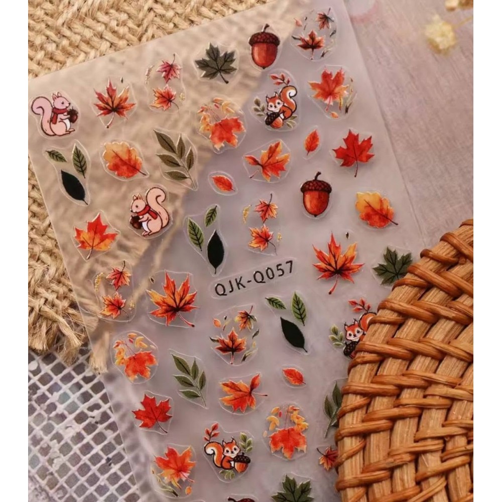 Sticker Adesivo Unghie per Nail Art - Autunno 057