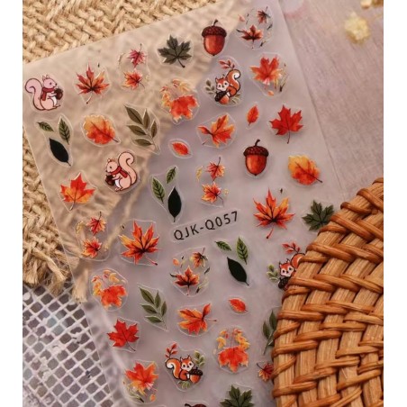 Sticker Adesivo Unghie per Nail Art - Autunno 057