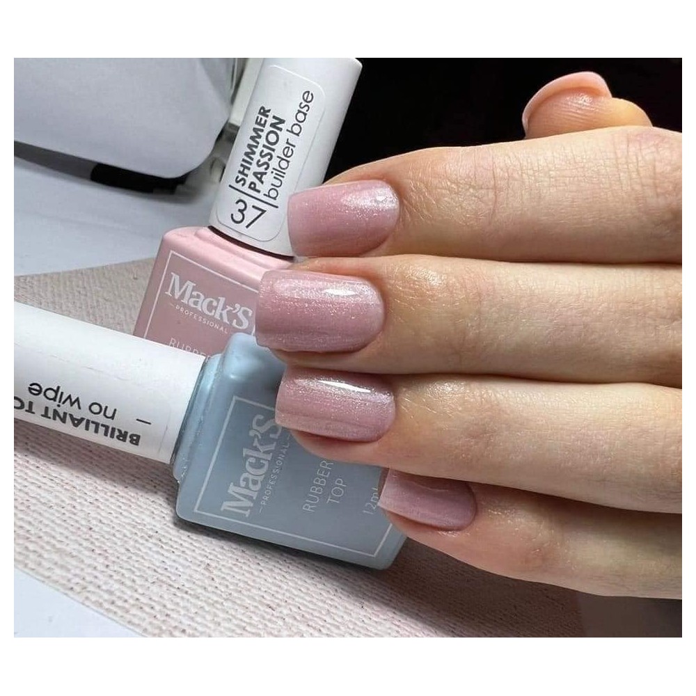 Rubber Base Cover Shimmer Passion Mack's Professional 15 ML