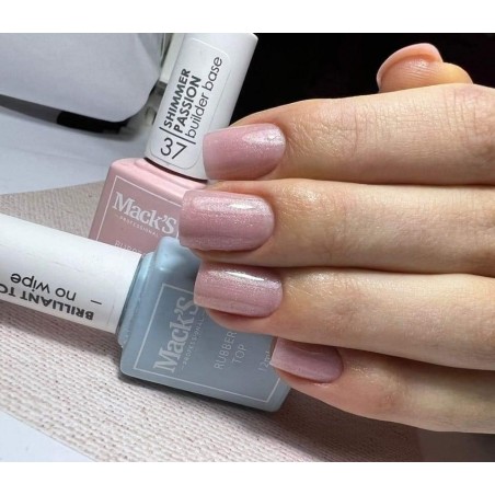 Rubber Base Cover Shimmer Passion Mack's Professional 15 ML