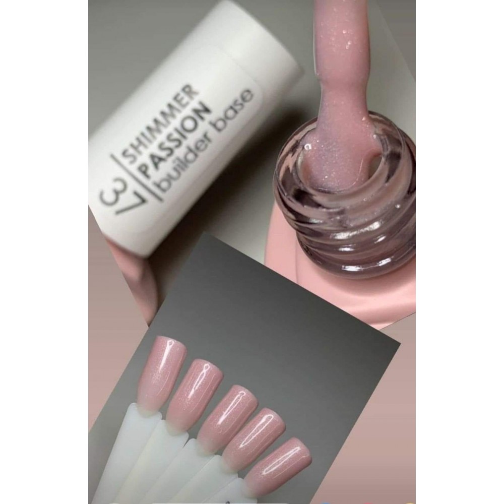 Rubber Base Cover Shimmer Passion Mack's Professional 15 ML