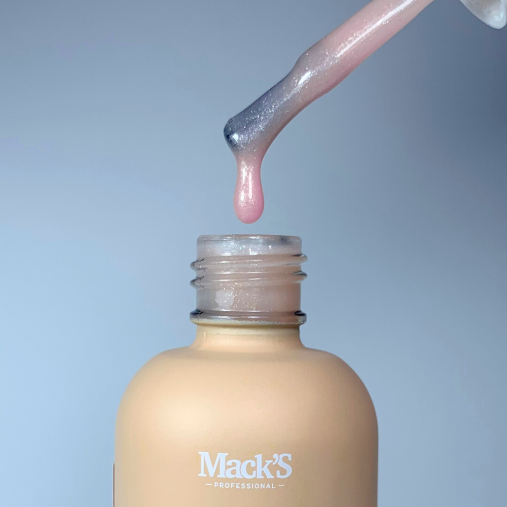 Rubber Base Cover Shimmer Peach Mack's Professional 15 ML